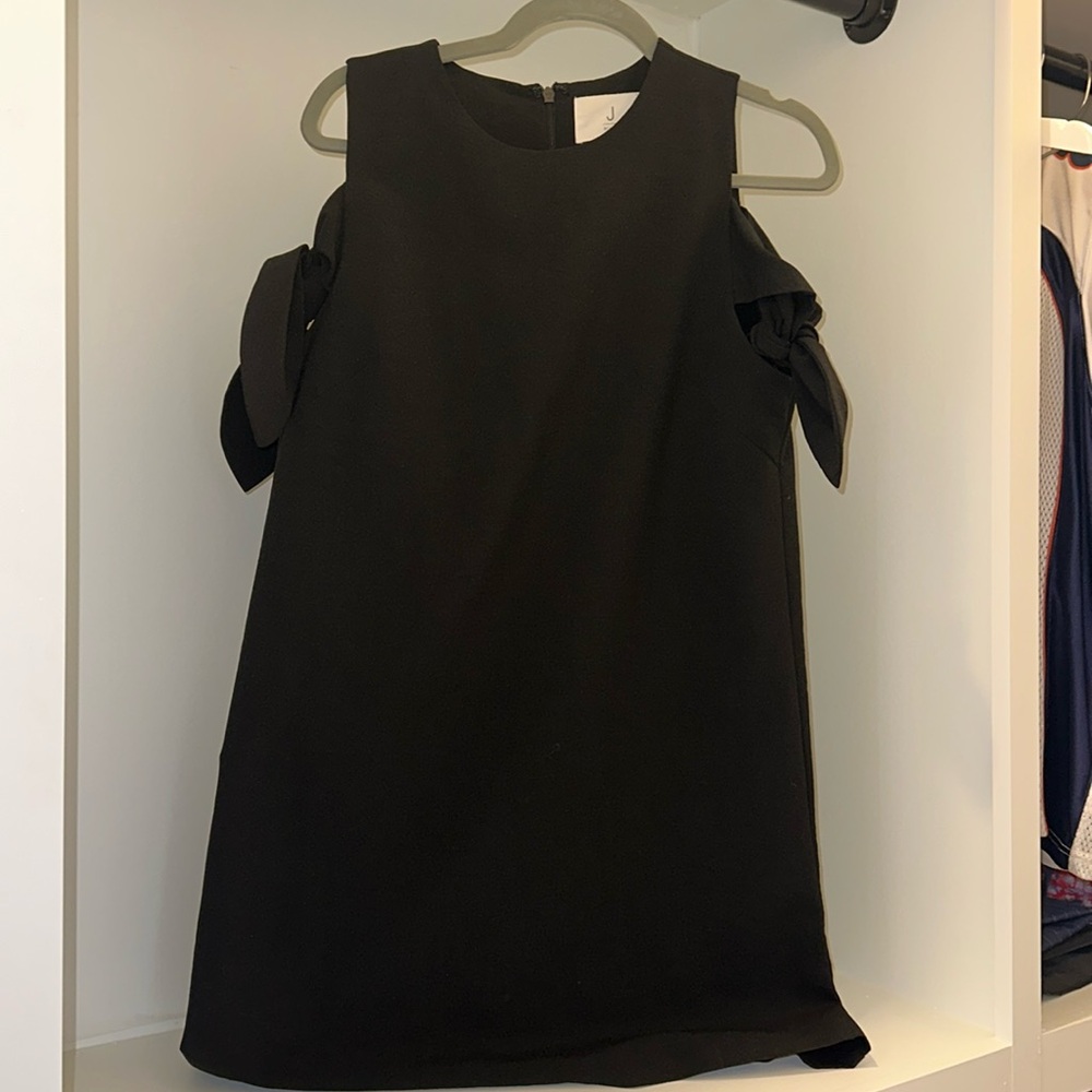 JOA dress with tie shoulder detail